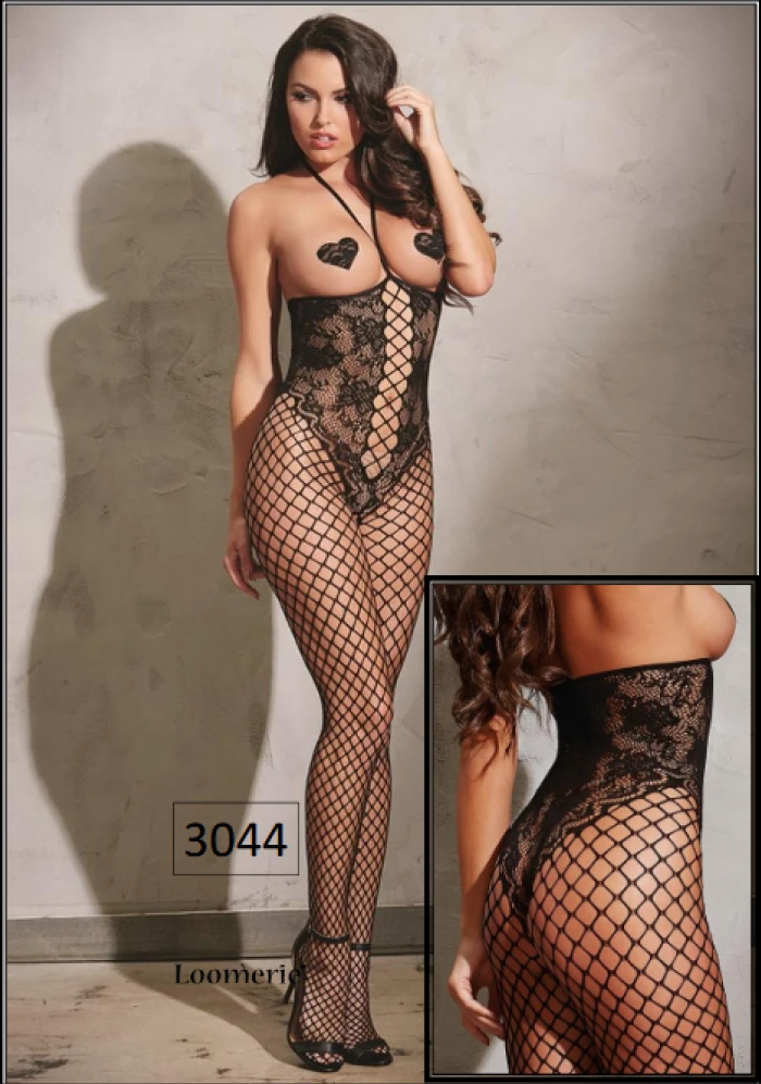 #3044 - Loomerie 3044 Kadın Vücut Çorabı-Siyah Şık ve Rahat İç Çamaşırı